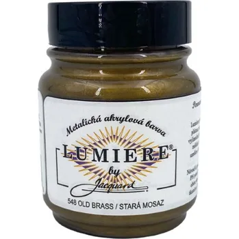Vodová barva Jacquard Metalické Barvy Lumiere 548 stará mosaz