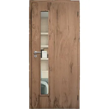 Interiérové dveře SAPELI ELEGANT KOMFORT M60 - DÝHA - OTOČNÉ DVEŘE VČ. ZÁRUBNĚ - Dub trámový Průchozí šířka (cm): 120, Průchozí výška (cm): 197