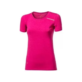 Dámské tričko Progress CC TKRZ fuchsie L; Růžová funkční triko