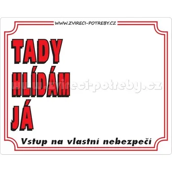 Stickers Výstražná plastová tabulka na plot