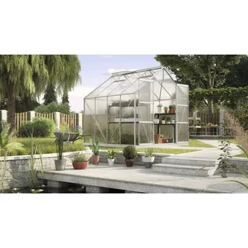 Skleník Skleník Vitavia Uranus 6700 polykarbonát 4 mm 257 x 258 cm hliník vč. základového rámu