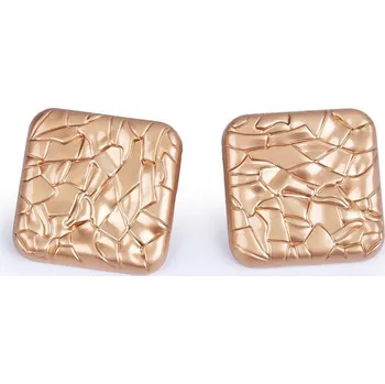 Knoflík Kovový knoflík strukturovaný velikost 46", barva 2 růžové zlato