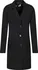 Dámský kabát Moschino Love vlněný kabát černý 36