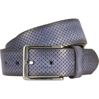 Opasek Lindenmann Pánský kožený opasek Lindenmann 2389 modrý