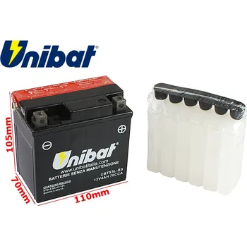 Motobaterie Unibat – Moto baterie 12V 4Ah