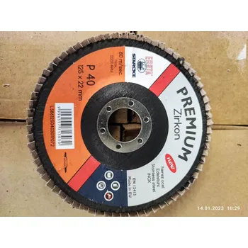 Brusný kotouč Lamelový kotouč 125mm, P40 Zirkon