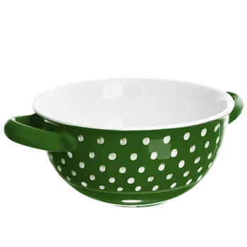 Moravská keramika Miska puntík 0,5l Barva: Zelená