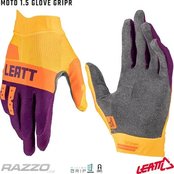 Moto rukavice Rukavice Leatt Moto 1.5 GripR Glove Indigo 2023 11 - XL