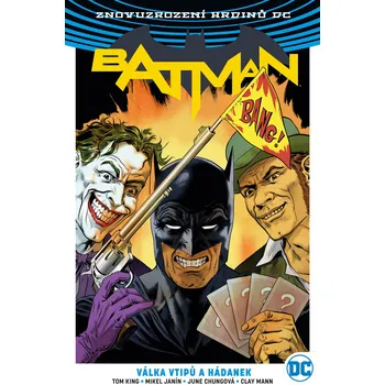 Komiks pro dospělé Znovuzrození hrdinů DC Batman 4: Válka vtipů a hádanek (alternativní obálka: Jiří Grus)