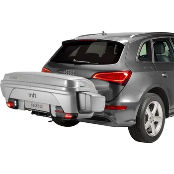 Box na tažné zařízení Box na tažné zařízení MFT BackBox stříbrný lesk + základna Backcarrier + rožšíření pro lyže MFT1201+1500+15051