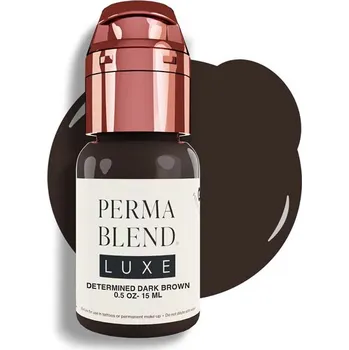 Tetovací barva PERMA BLEND LUXE - DETERMINED DARK BROWN 15ML