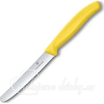 Žlutý nůž na rajčata VICTORINOX, vlnková čepel, 1 ks