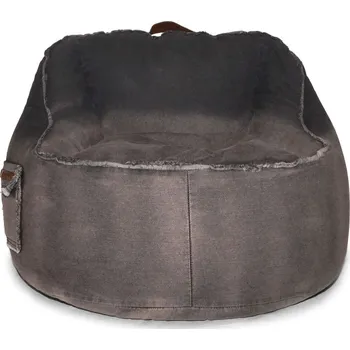 Sedací pytel Beanbag Jeans Chair 70 x 70 x 65 cm černý