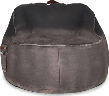 Sedací pytel Beanbag Jeans Chair 70 x 70 x 65 cm černý