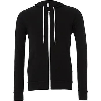 Pánská mikina Canvas CV3739CV3739 Unisex mikina s kapucí na zip CV3739 Black XXL