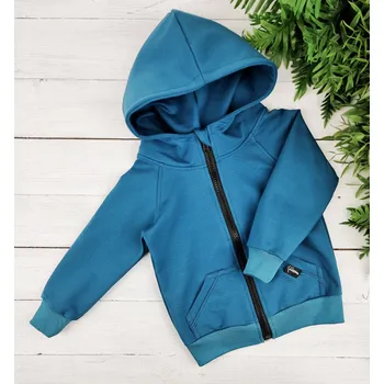 Dívčí mikina Kulišárny Mikina zipper TEAL VELIKOST: 80