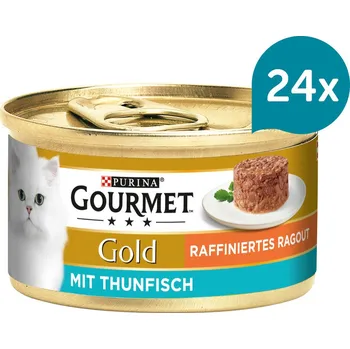 Gourmet Gold Raffiniertes Ragout – tuňák 24 × 85 g