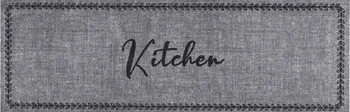 Koberec Kuchyňský pratelný koberec Kitchen 50 x 150 x 0,5 cm šedý