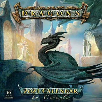 Beletrie pro dospělé DRAGONS - 2021 CALENDAR BY CIRUELO