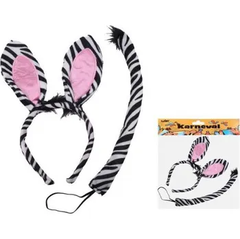 Čelenka Set karneval - čelenka zebra