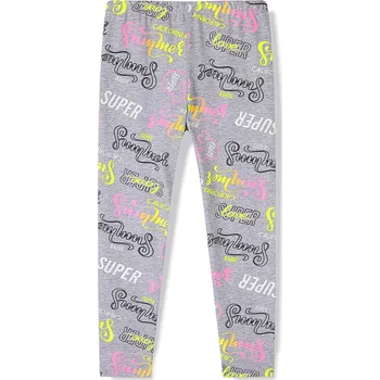 Dívčí legíny - KUGO FL6743, šedá Barva: Šedá, Velikost: 128