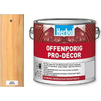barva a nátěr na dřevo Herbol OFFENPORIG PRO-DÉCOR - BEZBARVÝ - FARBLOS Velikost balení: 0,75 l + dárek k objednávce nad 1000Kč