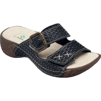 Dámská zdravotní obuv Dámské vycházkové pantofle Santé Velikost: 42, Barva: černá