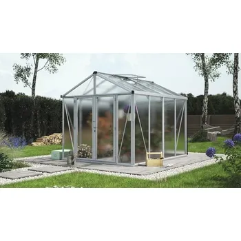Skleník Skleník Vitavia Zeus Comfort 8100 polykarbonát 16 mm 258,4 x 316,4 cm hliník vč. podlahového rámu