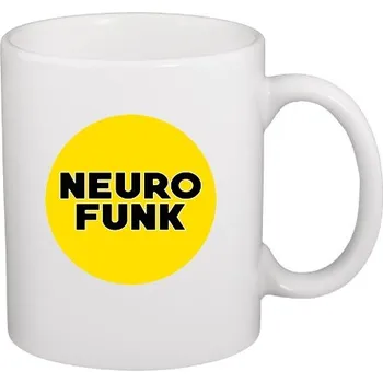 Hrnek malý bílý s potiskem NEUROFUNK