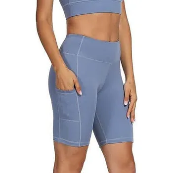 Dámské legíny Merco Yoga Sporty krátké sportovní legíny modrá Velikost oblečení: M