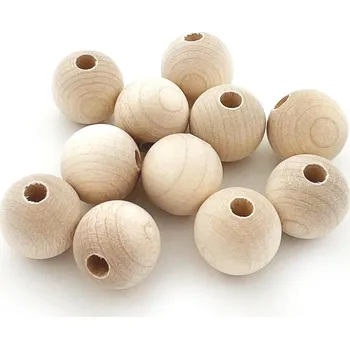 Dětské navlékací korálky Dřevěné korálky 18 1 ks