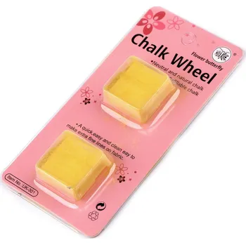 Náhradní náplň do krejčovské křídy v plastovém pouzdře, barva 2 žlutá