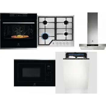 Set domácích spotřebičů ELECTROLUX KOBCS31X + ELECTROLUX KGS6426SX + ELECTROLUX LFT426X + ELECTROLUX LMS4253TMX + ELECTROLUX EEM23100L