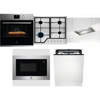 Set domácích spotřebičů ELECTROLUX KOFGH70TX + ELECTROLUX KGS6426SX + ELECTROLUX LFG716X + ELECTROLUX EMS4253TEX + ELECTROLUX EEM69410L