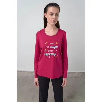 Dámské pyžamo Dámské pyžamo 17592-605 - Vamp malinová M