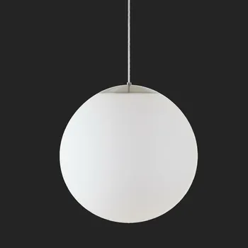 OSMONT ADR72114 ADRIA S4 HP závěsné skleněné svítidlo nerez broušená / bílá IP40 3000 K 58W LED nouzové kombinované 3 h