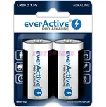 Baterie everActive Pro Alkaline LR20 2ks - mono velké 1,5V