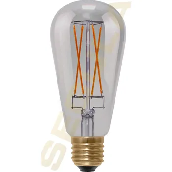 Žárovka Segula 55500 LED rustika ST64 dlouhá vlákna kouřová šedá E27 5 W (21 W) 200 Lm 1.900 K