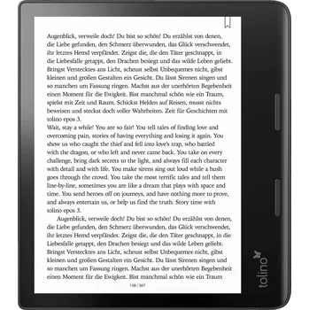 Čtečka elektronické knihy Tolino epos 3 Čtečka e-knih 20.3 cm (8 palec) černá