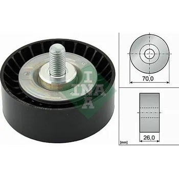 Vratná/vodicí kladka, klínový žebrový řemen Schaeffler INA 532 0475 10