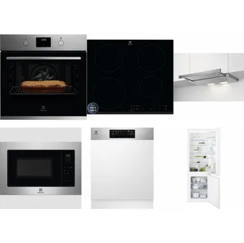 Set domácích spotřebičů ELECTROLUX KOFGH70TX + ELECTROLUX LIR60433B + ELECTROLUX LFP326S + ELECTROLUX EMS4253TEX + ELECTROLUX EEM48300IX + ELECTROLUX ENT6TF18S