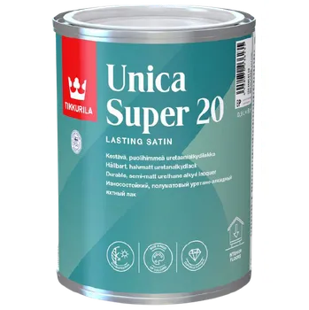 barva a nátěr na dřevo TIKKURILA Unica Super - podlahový lak Odstín: Bezbarvý matný 20, Velikost balení: 2.7 l