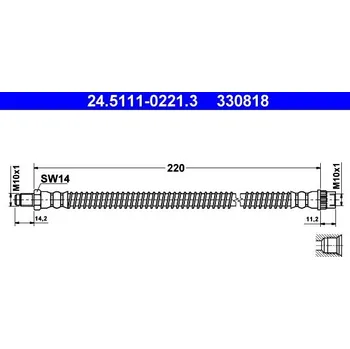 Brzdová hadice Brzdová hadice ATE 24.5111-0221.3