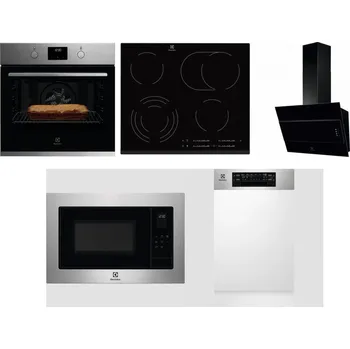 Set domácích spotřebičů ELECTROLUX KOFGH70TX + ELECTROLUX EHF6547FXK + ELECTROLUX LFV316K + ELECTROLUX EMS4253TEX + ELECTROLUX EEM43300IX