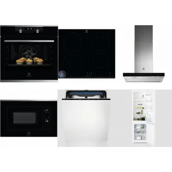 Set domácích spotřebičů ELECTROLUX KODDP77X + ELECTROLUX LIR60433B + ELECTROLUX LFT766X + ELECTROLUX LMS2203EMX + ELECTROLUX EES48200L + ELECTROLUX LNT3LF18S