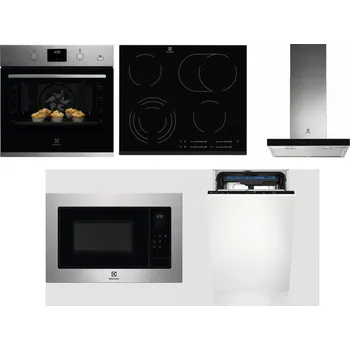 Set domácích spotřebičů ELECTROLUX KODGH70TX + ELECTROLUX EHF6547FXK + ELECTROLUX LFT766X + ELECTROLUX EMS4253TEX + ELECTROLUX EEM23100L