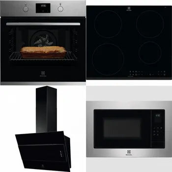 Set domácích spotřebičů ELECTROLUX KOFGH70TX + ELECTROLUX LIR60430 + ELECTROLUX LFV316K + ELECTROLUX EMS4253TEX