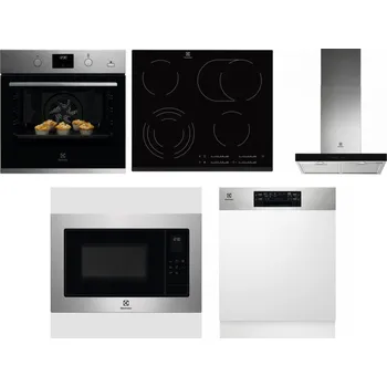 Set domácích spotřebičů ELECTROLUX KODGH70TX + ELECTROLUX EHF6547FXK + ELECTROLUX LFT766X + ELECTROLUX EMS4253TEX + ELECTROLUX EEM48300IX