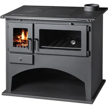 Sporák na tuhá paliva Line Stoves W300 pravý černý