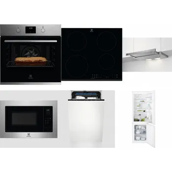 Set domácích spotřebičů ELECTROLUX KOFGH70TX + ELECTROLUX LIR60430 + ELECTROLUX LFP326S + ELECTROLUX EMS4253TEX + ELECTROLUX EEM23100L + ELECTROLUX ENT6TF18S